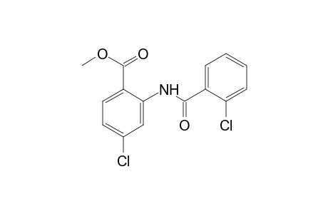 4-chloro-N-(o-chlorobenzoyl)anthranilic acid, methyl ester