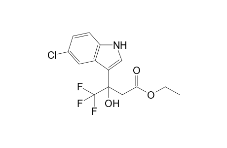 Ethyl 3-(5-chloro-1H-indol-3-yl)-4,4,4-trifluoro-3-hydroxybutanoate