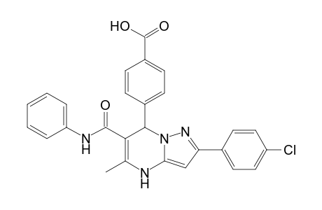7-(4-Carboxyphenyl)-2-(4-chlorophenyl)-5-methyl-N-phenyl-4,7-dihydropyrazolo[1,5-a]pyrimidine-6-carboxamide