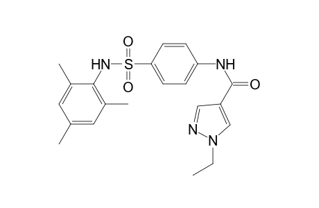 1-Ethyl-1H-pyrazole-4-carboxylic acid [4-(2,4,6-trimethyl-phenylsulfamoyl)-phenyl]-amide