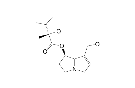 ISORETROHOUSTINE;RETRONECINE-7-O-(2S-2-HYDROXY-2,3-DIMETHYL-BUTANOYL)-ESTER