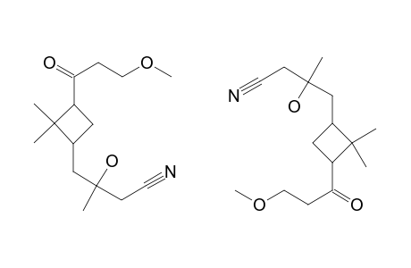 3-HYDROXY-4-[3-(3-METHOXYPROPIONYL)-2,2-DIMETHYLCYCLOBUTYL]-3-METHYLBUTANNITRILE