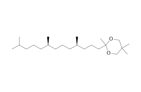 2,5,5-trimethyl-2-((4R,8R)-4,8,12-trimethyltridecyl)-1,3-dioxane