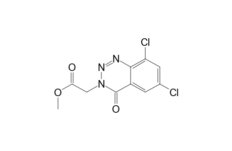 1,2,3-Benzotriazine-3(4H)-acetic acid, 6,8-dichloro-4-oxo-, methyl ester