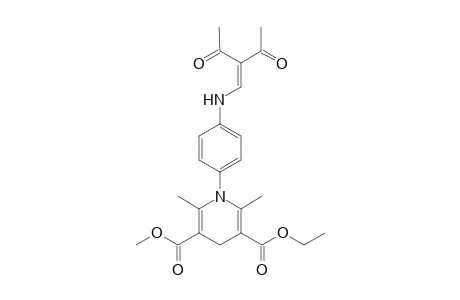 Ethyl Methyl 4-{3'-(2",2"-diacetyl)ethenyl]amino}phenyl-1,4-dihydro-2,6-dimethylpyridine-3,5-dicarboxylate