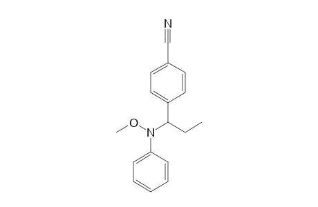 4-[1-(Methoxyanilino)propyl]benzonitrile