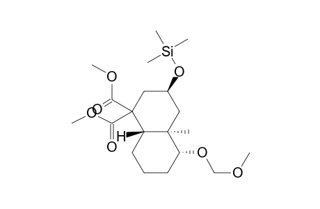 (3S,4aR,5R,8aS)-5-(methoxymethoxy)-4a-methyl-3-trimethylsilyloxy-2,3,4,5,6,7,8,8a-octahydronaphthalene-1,1-dicarboxylic acid dimethyl ester