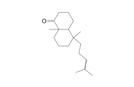 (4as,5s,8as)-(-)-5.beta.,8a.beta.-dimethyl-5.alpha.-(4-methyl-3-pentenyl)-3,4,4a,5,6,7,8,8a-octahydronaphthalen-1(2h)-one