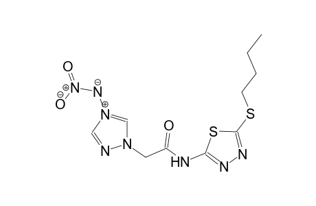 (1-(2-((5-(butylthio)-1,3,4-thiadiazol-2-yl)amino)-2-oxoethyl)-1H-1,2,4-triazol-4-ium-4-yl)(nitro)amide