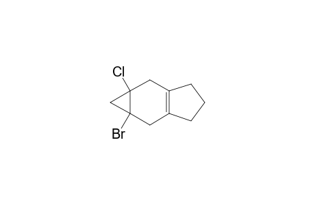 1a-Bromo-6a-chloro-1,2,4,5,6,6a-hexahydro-1H,3H-cycloprop[f]indene