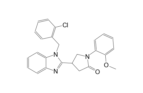 4-[1-(2-chlorobenzyl)-1H-benzimidazol-2-yl]-1-(2-methoxyphenyl)-2-pyrrolidinone