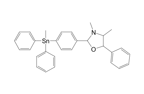 Oxazolidine, 3,4-dimethyl-2-[4-(methyldiphenylstannyl)phenyl]-5-phenyl-