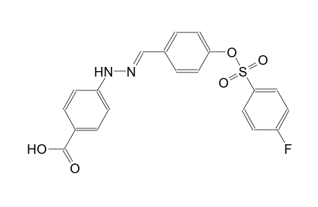 4-[(2E)-2-(4-{[(4-fluorophenyl)sulfonyl]oxy}benzylidene)hydrazino]benzoic acid