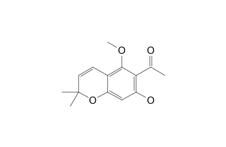 6-ACETYL-7-HYDROXY-5-METHOXY-2,2-DIMETHYL-2H-CHROMENE