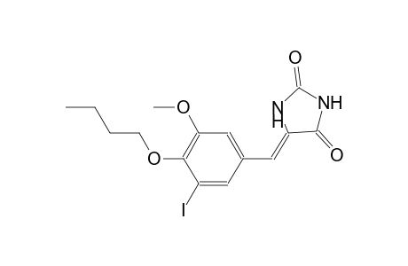 (5Z)-5-(4-butoxy-3-iodo-5-methoxybenzylidene)-2,4-imidazolidinedione