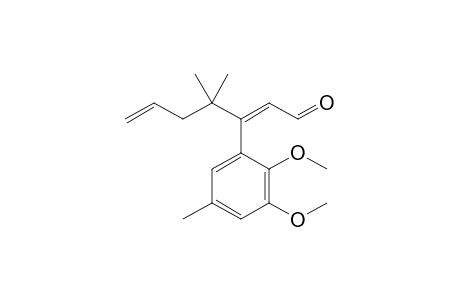 3-(2,3-Dimethoxy-5-methylphenyl)-4,4-dimethylhepta-2,6-dienal