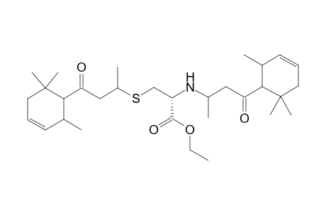 2-(4-oxo-4-(2,6,6-trimethylcyclohex-3-enyl)but-2-ylamino)-3-(4-oxo-4-(2,6,6-Trimethylcyclohex-3-enyl)but-2-ylthio)ethyl propionate