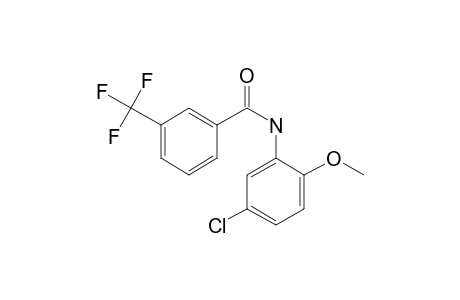 Benzamide, 3-trifluoromethyl-N-(5-chloro-2-methoxyphenyl)-