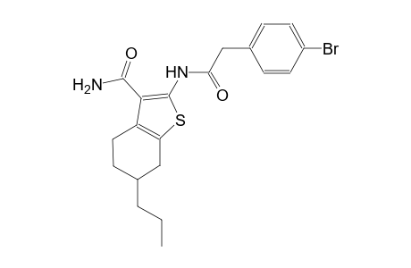 2-{[(4-bromophenyl)acetyl]amino}-6-propyl-4,5,6,7-tetrahydro-1-benzothiophene-3-carboxamide