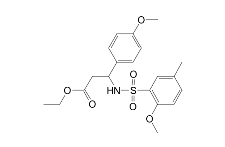 3-[(2-methoxy-5-methyl-phenyl)sulfonylamino]-3-(4-methoxyphenyl)propionic acid ethyl ester