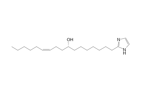 2-[(8R,11Z)-8-Hydroxyheptadec-11-enyl]-1H-imidazole