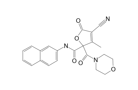 4-CYANO-3-METHYL-2-(MORPHOLINOCARBONYL)-N-(NAPHTHALEN-2-YL)-5-OXO-2,5-DIHYDROFURAN-2-CARBOXAMIDE