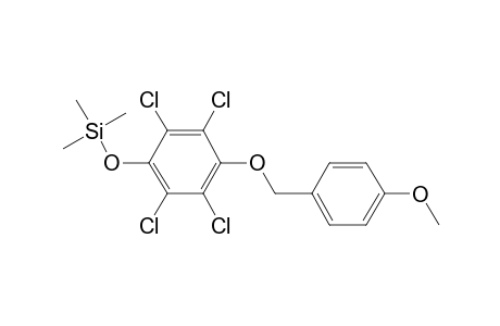 Trimethyl-(2,3,5,6-tetrachloro-4-p-anisyloxy-phenoxy)silane