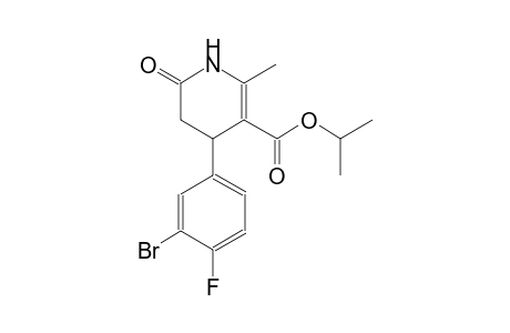 Isopropyl 4-(3-bromo-4-fluorophenyl)-2-methyl-6-oxo-1,4,5,6-tetrahydro-3-pyridinecarboxylate