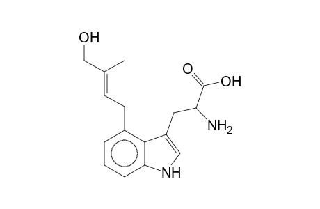 2-Amino-3-[4-[(E)-4-hydroxy-3-methyl-but-2-enyl]-1H-indol-3-yl]propanoic acid