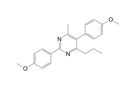 2,5-bis(4-methoxyphenyl)-4-methyl-6-propyl-pyrimidine