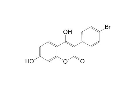2H-1-benzopyran-2-one, 3-(4-bromophenyl)-4,7-dihydroxy-