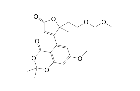 Rac-7-Methoxy-5-{2-[2-(methoxymethoxy)ethyl]-2-methyl-5-oxo-2,5-dihydrofuran-3-yl}-2,2-dimethyl-4H-benzo[d][1,3]dioxin-4-one