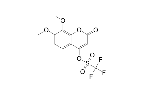 7,8-DIMETHOXY-4-TRIFLUOROMETHYLSULFONYLOXY-2H-1-BENZOPYRAN-2-ONE