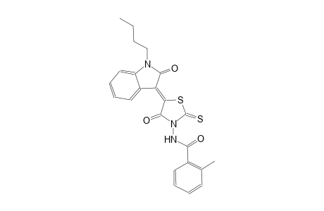 benzamide, N-[(5Z)-5-(1-butyl-1,2-dihydro-2-oxo-3H-indol-3-ylidene)-4-oxo-2-thioxothiazolidinyl]-2-methyl-