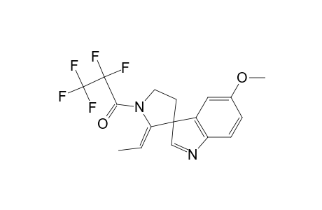 Spiro[3H-indole-3,3'-pyrrolidine], 2'-ethylidene-5-methoxy-1'-(2,2,3,3,3-pentafluoro-1-oxopropyl)-