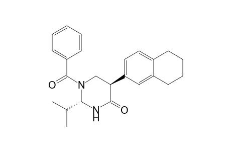 (2S,5R)-1-Benzoyl-2-isopropyl-5-(5,6,7,8-tetrahydronaphthalen-2-yl)perhydropyrimidin-4-one