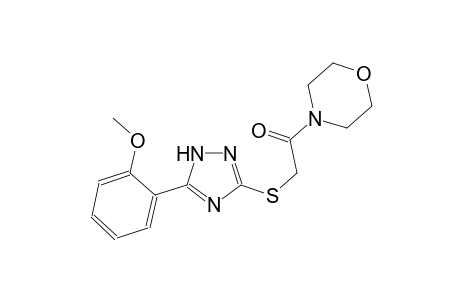 4-({[5-(2-methoxyphenyl)-1H-1,2,4-triazol-3-yl]sulfanyl}acetyl)morpholine