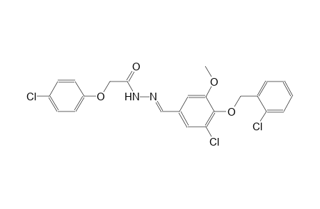 N'-((E)-{3-chloro-4-[(2-chlorobenzyl)oxy]-5-methoxyphenyl}methylidene)-2-(4-chlorophenoxy)acetohydrazide