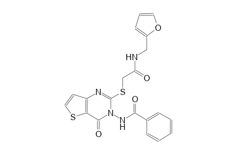 benzamide, N-(2-[[2-[(2-furanylmethyl)amino]-2-oxoethyl]thio]-4-oxothieno[3,2-d]pyrimidin-3(4H)-yl)-