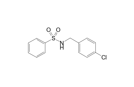 N-[(4-chlorophenyl)methyl]benzenesulfonamide