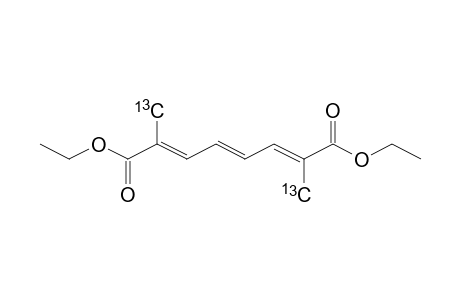 (9,10-(C-13))-DIETHYL-2,7-DIMETHYLOCTA-2,4,6-TRIENE-1,8-OATE