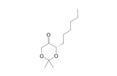 (S)-6-Hexyl-2,2-dimethyl-1,3-dioxan-5-one