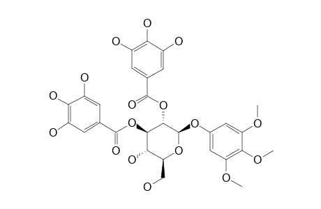 1-O-3',4',5'-TRIMETHOXYPHENYL-(2,3-DI-O-GALLOYL)-BETA-D-GLUCOPYRANOSIDE