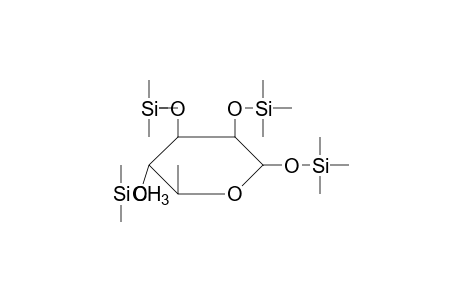L-MANNOPYRANOSE, 6-DEOXY-1,2,3,4-TETRAKIS-O-(TRIMETHYLSILYL)-