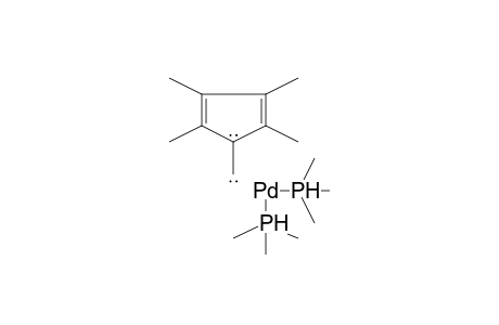 Palladium, (.eta.2-1,2,3,4-tetramethyl-5-methylene-1,3-cyclopentadiene)bis(trimethylphosphine)-