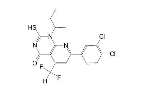 pyrido[2,3-d]pyrimidin-4(1H)-one, 7-(3,4-dichlorophenyl)-5-(difluoromethyl)-2-mercapto-1-(1-methylpropyl)-