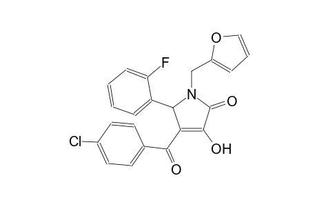 4-(4-chlorobenzoyl)-5-(2-fluorophenyl)-1-(2-furylmethyl)-3-hydroxy-1,5-dihydro-2H-pyrrol-2-one