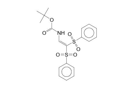 Carbamic acid, N-[2,2-bis(phenylsulfonyl)ethyl]-, t-butyl ester