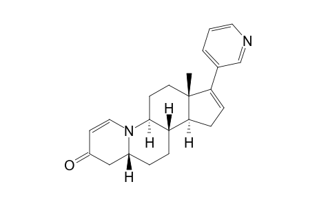 (3aS,3bS,5aR,10aS,12aS)-12a-methyl-1-(3-pyridinyl)-3,3a,3b,4,5,5a,6,10a,11,12-decahydroindeno[5,4-f]quinolizin-7-one