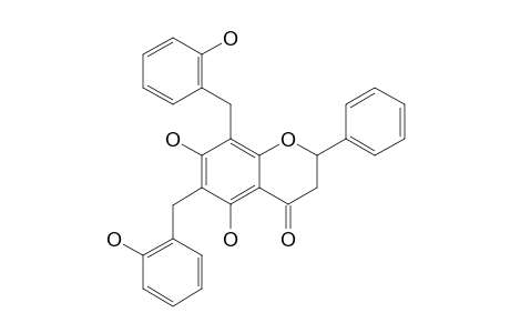 5,7-DIHYDROXY-6,8-DI-(ORTHO-HYDROXYBENZYL)-FLAVANONE